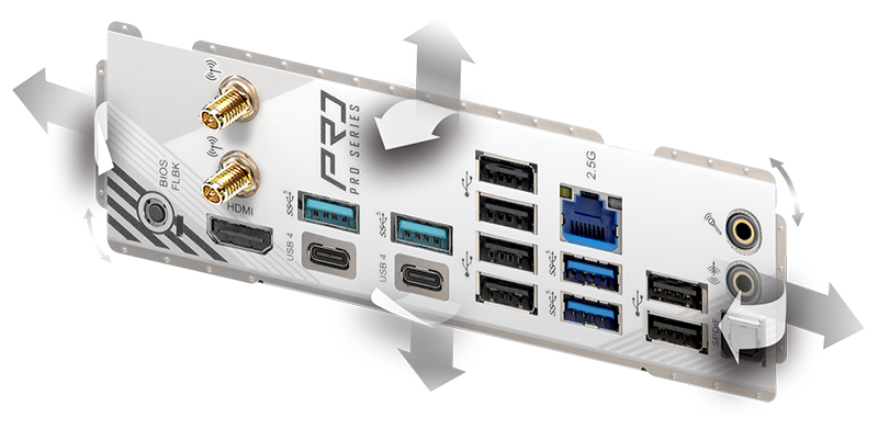 Flexible Integrated I/O Shield